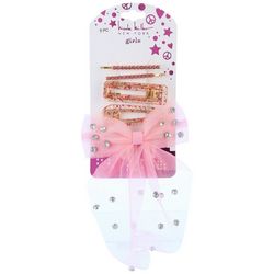 Nicole Miller Girls 5-pc. Hair Clips With Bow Set