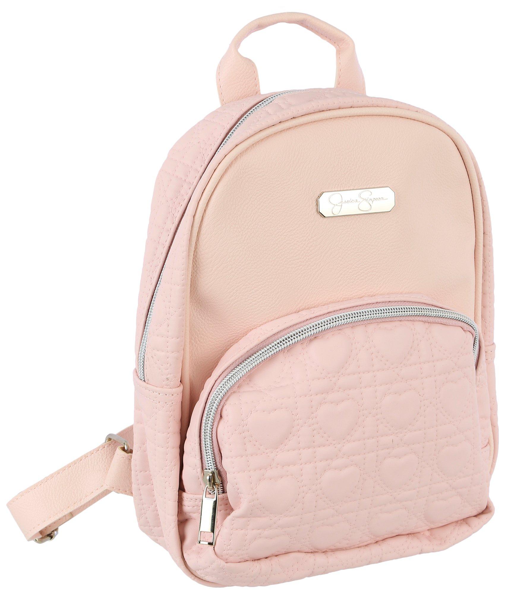 Jessica Simpson Girls Faux Leather Backpack