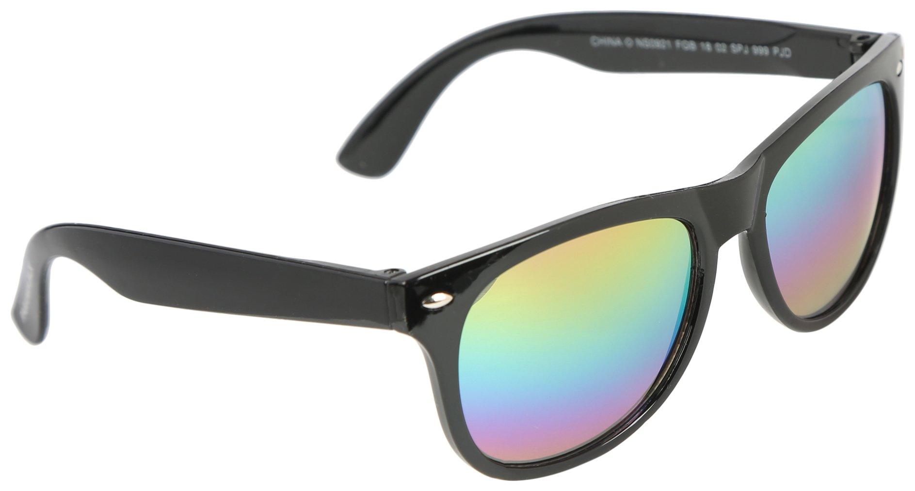 Girls Cute Shape Black Multi Sunglasses