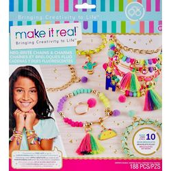 Make It Real Girls Neo-Brite Chain & Charms Kit