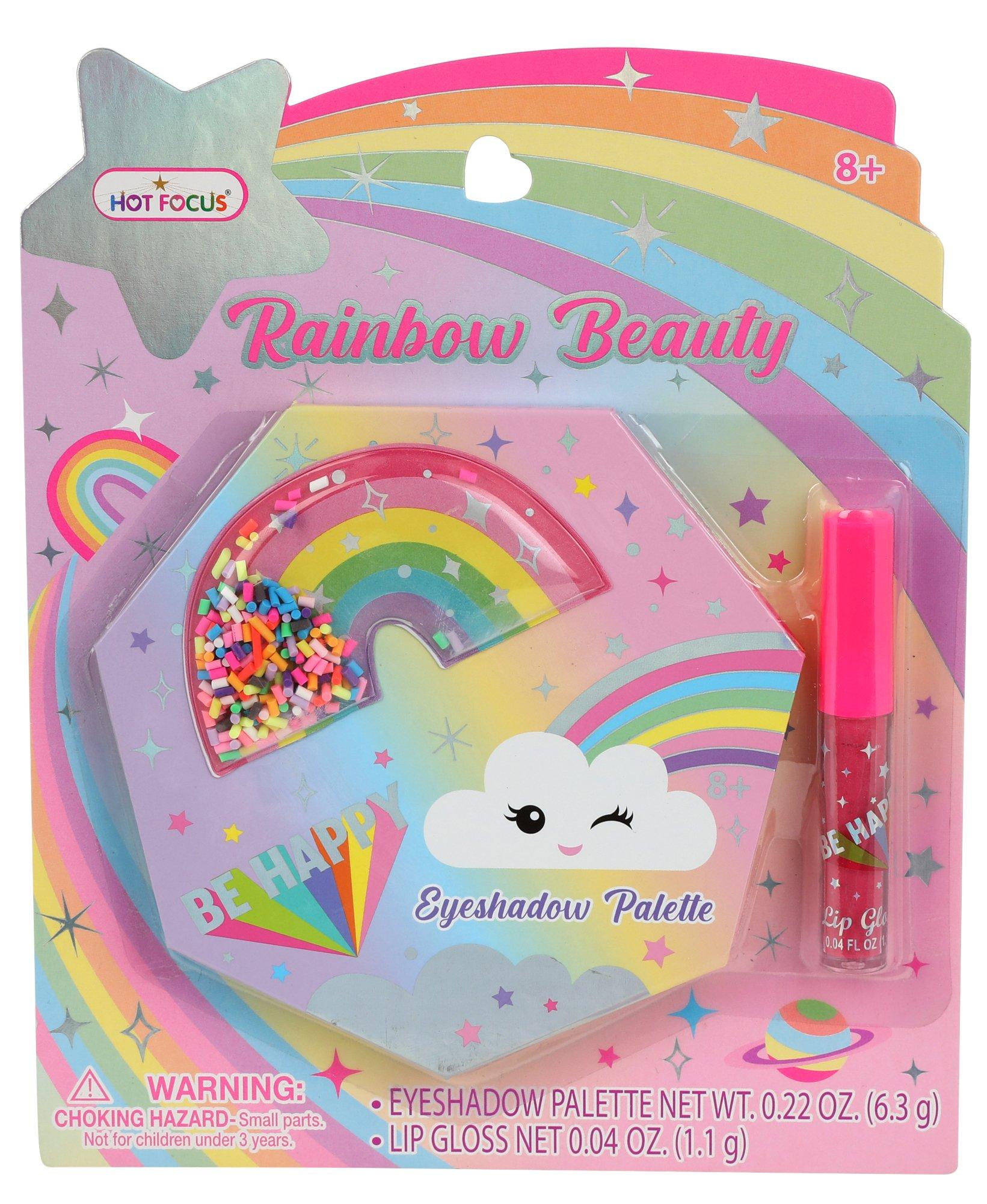 Girls 2 Pc Rainbow Beauty Eyeshadow Palette