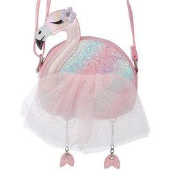 Girls Flamingo Tutu Crossbody Bag