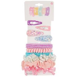 On The Verge Girls 10-pc. Snap Clip & Hair Tie Set