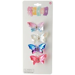 On The Verge Girls 4-pk. Butterfly Hair Clips