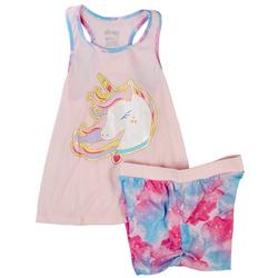 Big Girls 2-pc. Unicorn Pajama Short Set