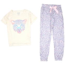 Big Girls 2-pc. Animal Tiger Pajama Set