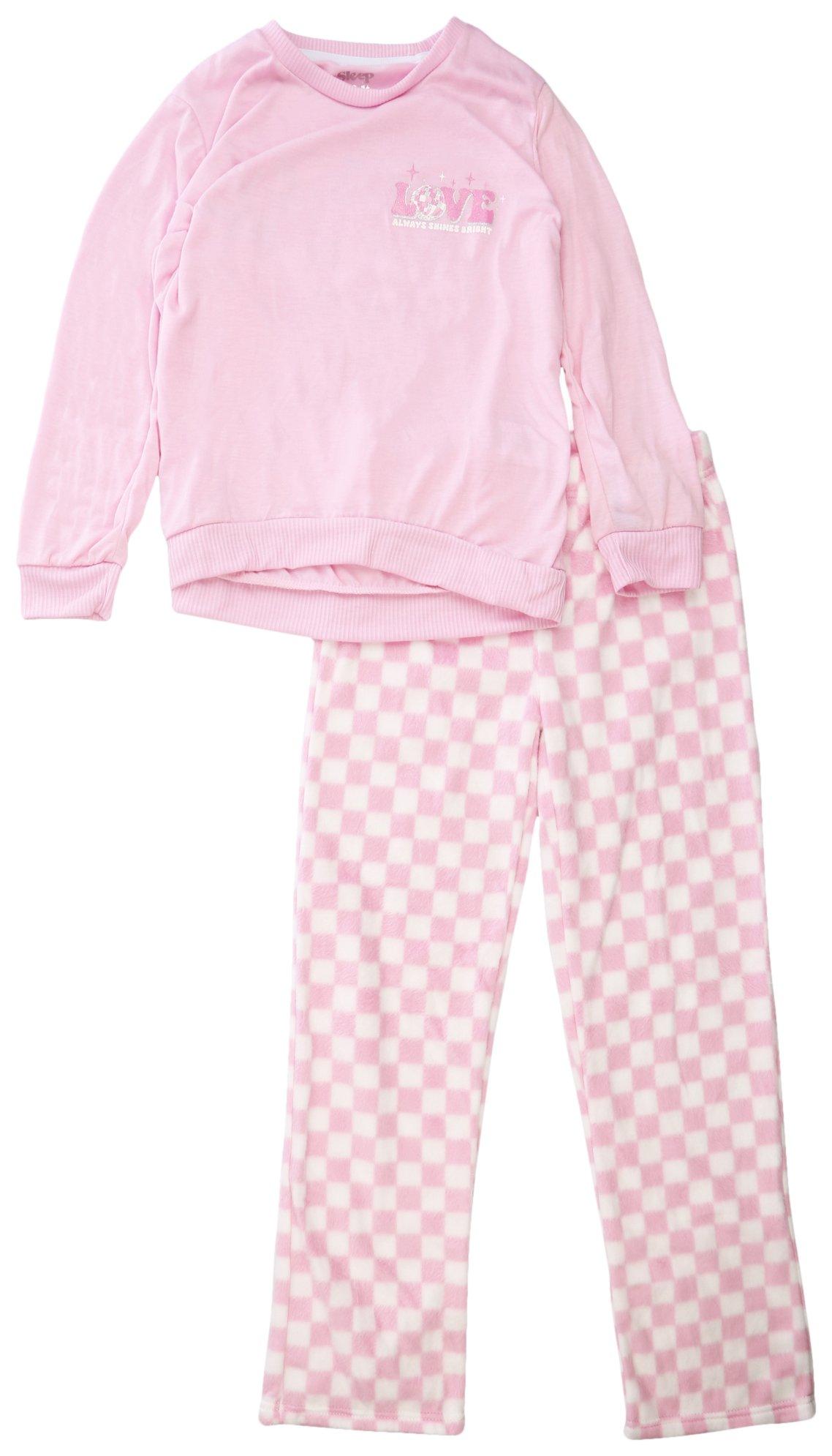 Big Girls 2-pc. Crew Flare Pajama Set