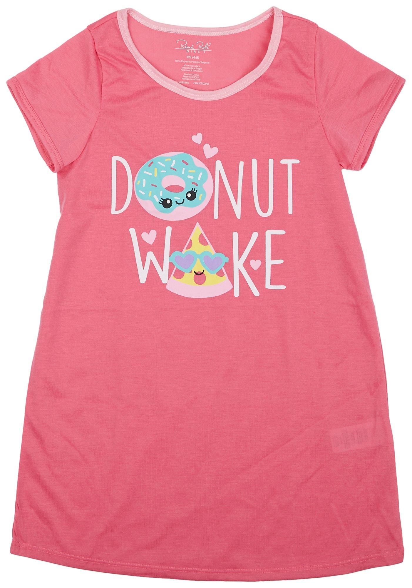 Little Girls Donut Wake Sleep Gown