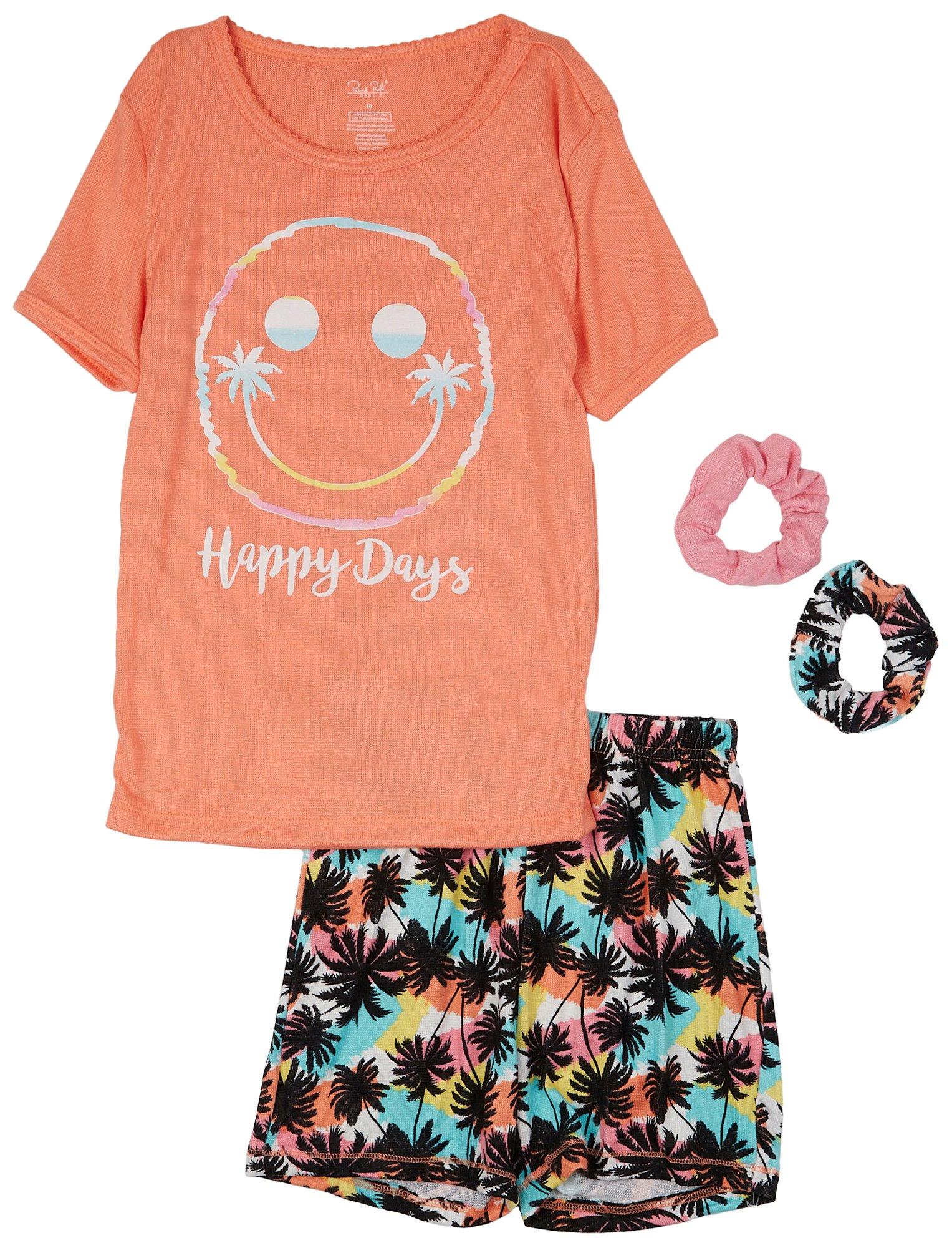 Big Girls 4-pc. Happy Days Pajama Set
