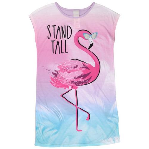 Big Girls Stand Tall Flamingo Night Gown