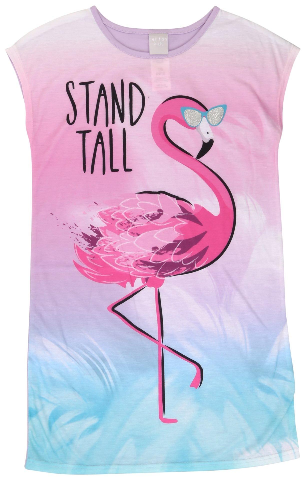 Big Girls Stand Tall Flamingo Night Gown