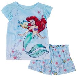 The Little Mermaid Little Girls 2-pc Ariel Pajama Set