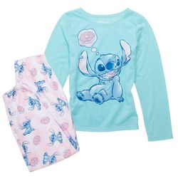 Disney Stitch  Little Girls 2 pc. Stitch Print  Pant Set