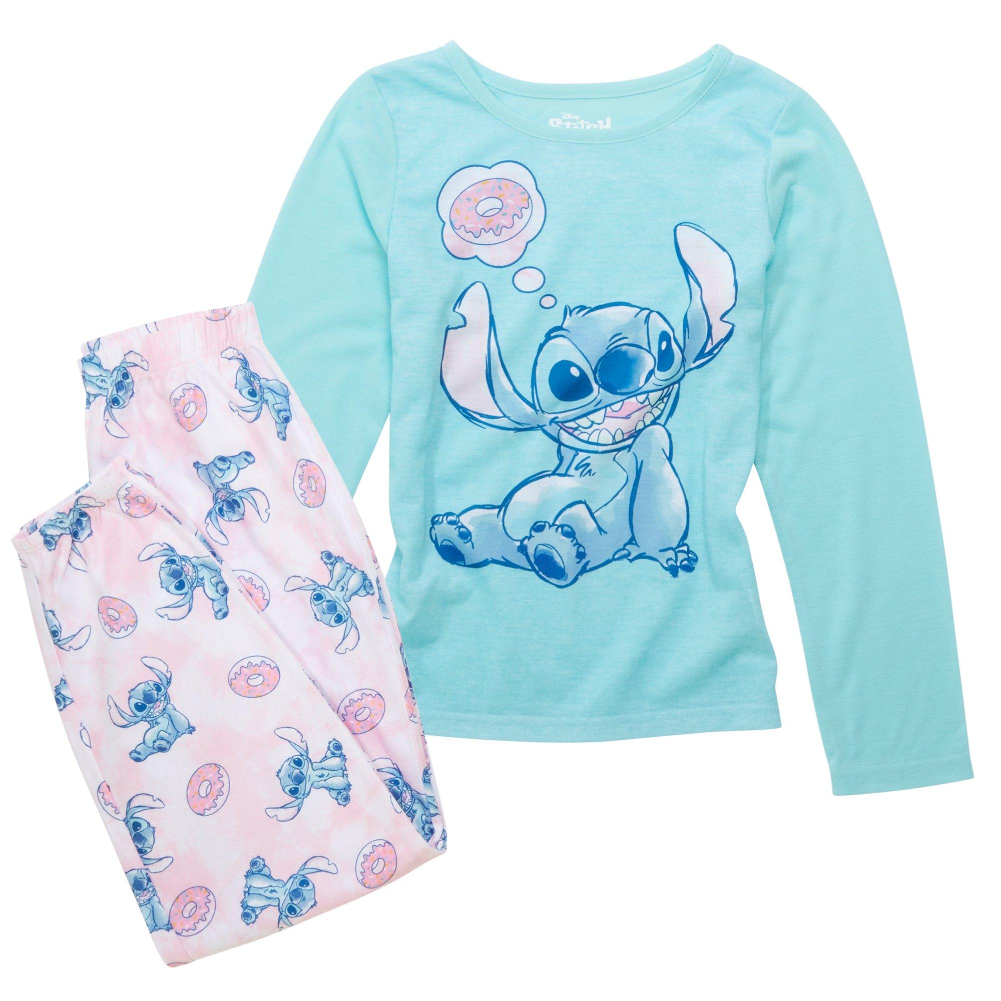 Stitch  Big Girls 2 pc. Stitch Screen Print  Pant Set