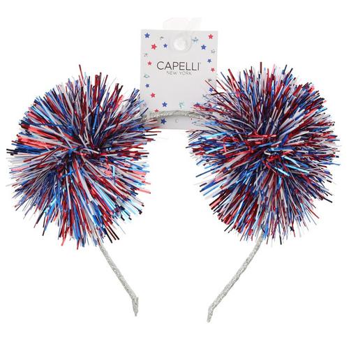 Capelli New York Americana Pompom Headband