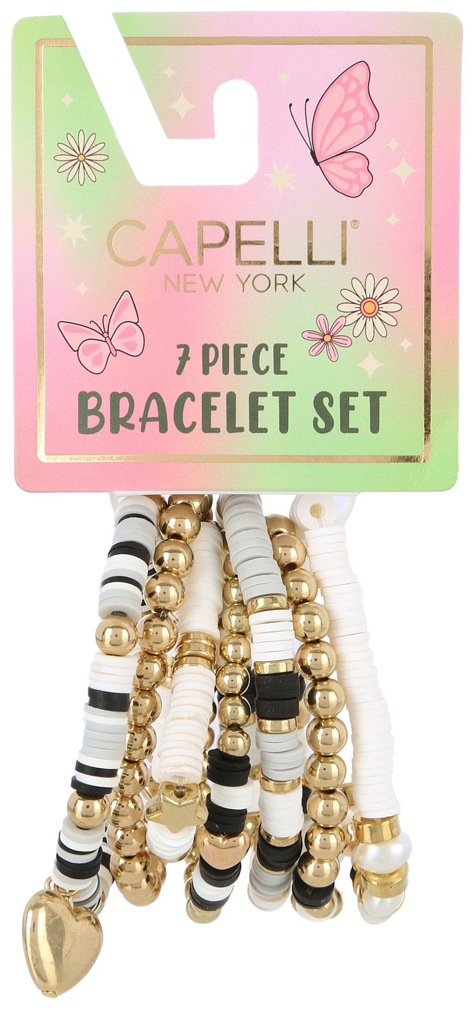 Capelli NY Girls Kids 7pk. Fimo Bracelet Collection Set