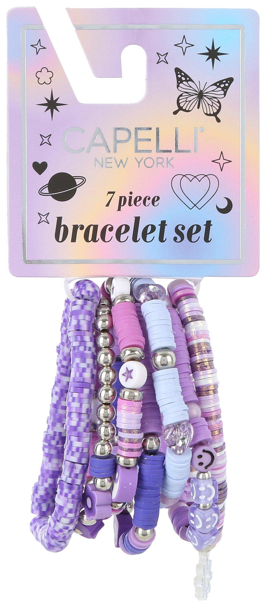 Capelli NY Girls 7-pk. Fimo Beads Bracelet Collection Set