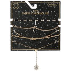 Capelli NY Girls 5-pk. Choker And Necklace Collection Set