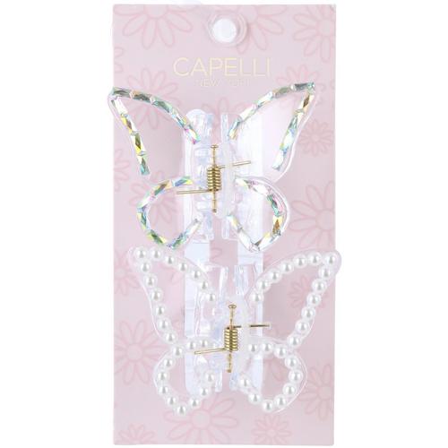 Capelli NY Girls 2pk. Butterfly Claw Clips Collection