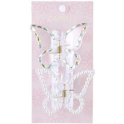 Girls 2pk. Butterfly Claw Clips Collection Set