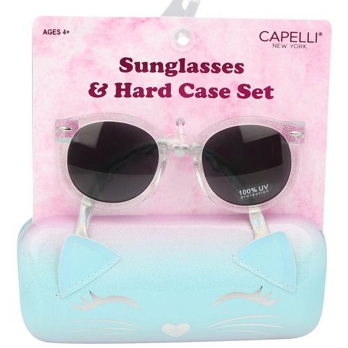 2 Pc. Celestial Kitty Sunglasses & Hardcase Set