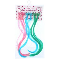 Capelli NY Girls 6-pk Butterfly Faux Hair Clip Collection