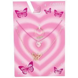 Capelli NY Girls 3pk. Ring And Necklace Collection Set