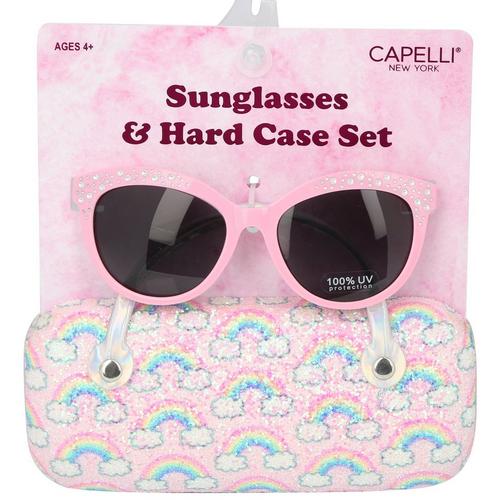2 Pc. Chunky Rainbow Sunglasses & Hardcase Set