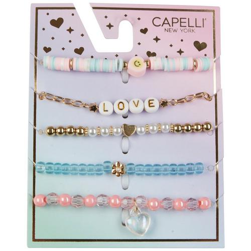 Capelli NY Girls 5pk. Bracelet Collection Set