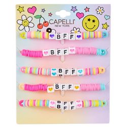 Capelli Girls 5-pc. BFF beaded Bracelet Set