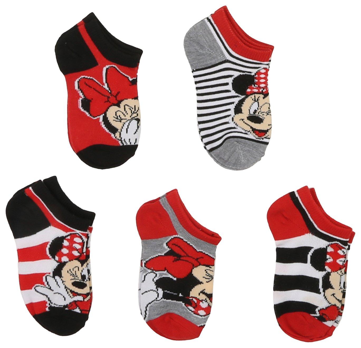 Girils 5-pk. Minnie Mouse No Show Socks