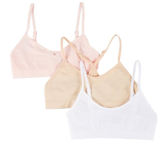 Maidenform Girl Big Girls' Crop Bra (Pack of 3) : : Clothing,  Shoes & Accessories