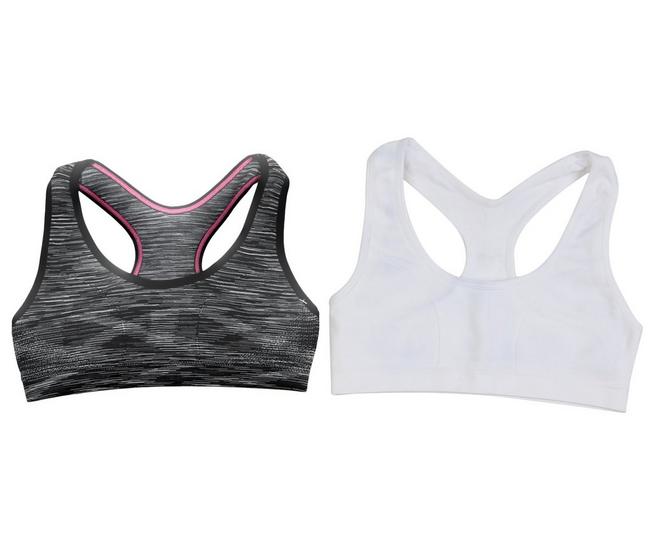 Maidenform Girl Big Girls' Crop Bra (Pack of 3), Heather Grey/White/Black,  Small : : Clothing, Shoes & Accessories