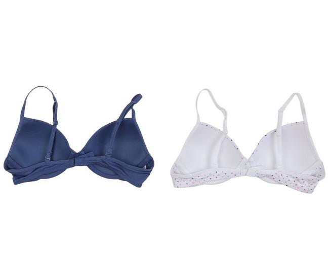 Hanes Girls Molded Underwire Bra 2-Pack : : Clothing, Shoes &  Accessories