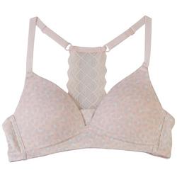 Girl Girls Solid Molded Lace Back Bra