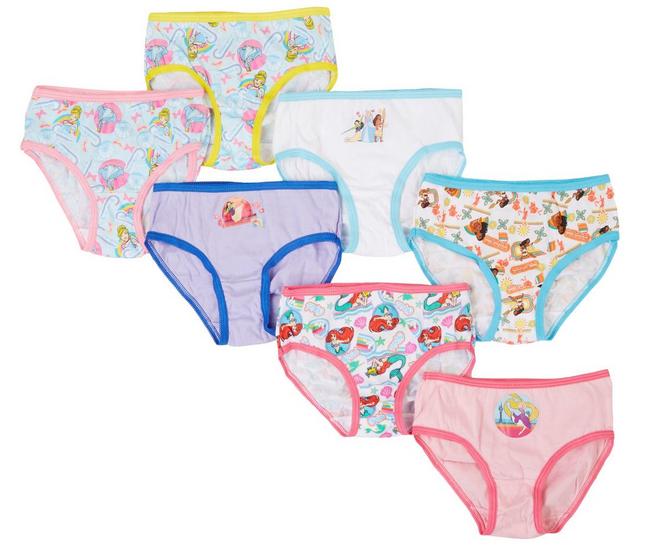 Lot of 7 Disney Encanto Girls Underwear 100% Cotton Set Size 4