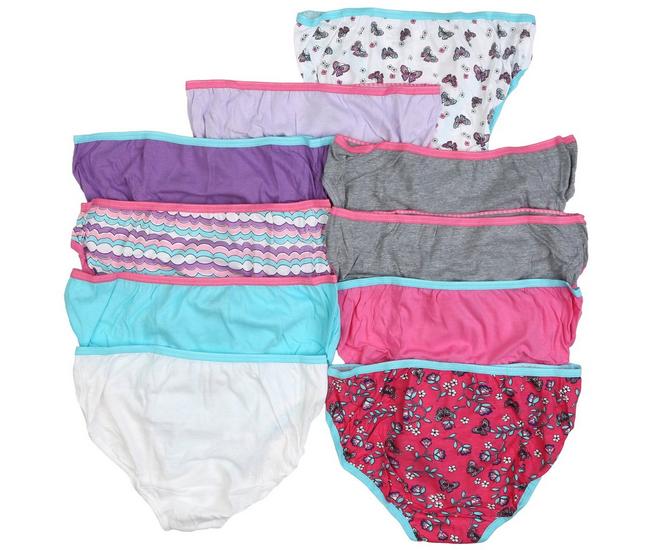 Hanes Girls 10Pk. Comfort Soft Bikinis Set