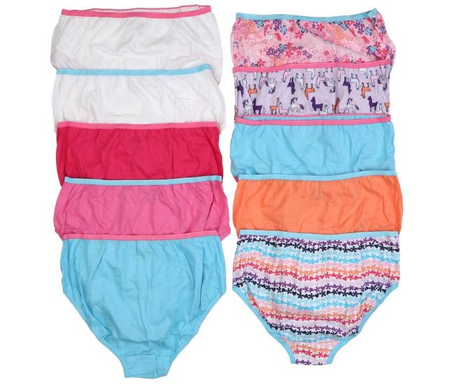 Hanes Big Girls' Cotton Brief 6-Pack, Assorted, 8 : : Clothing,  Shoes & Accessories