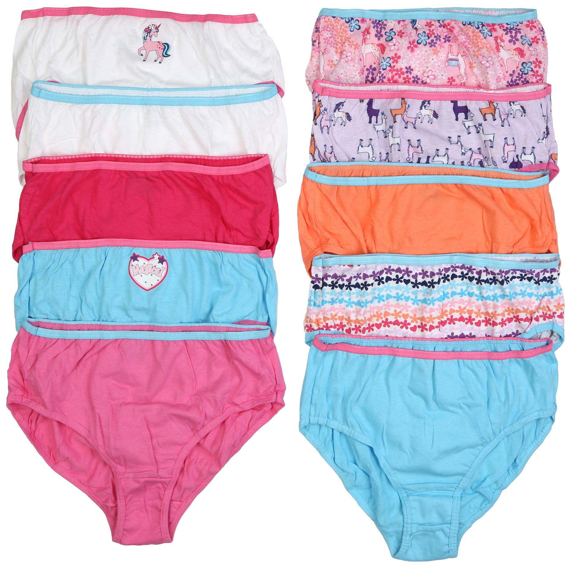 New Carter's Girls' Little 7-Pack Underwear, 6-6X Unicorns Cats Dogs  Stripes Dot