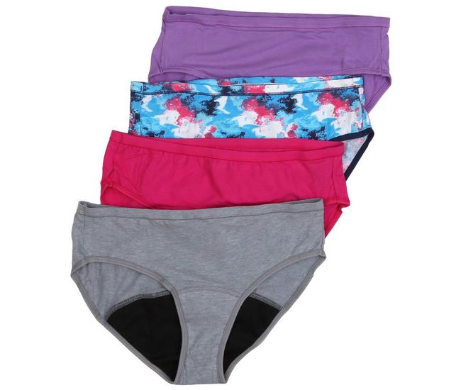 Hanes Cotton Hipsters 6 Piece Women's & Girl's Underwear Sets; 2