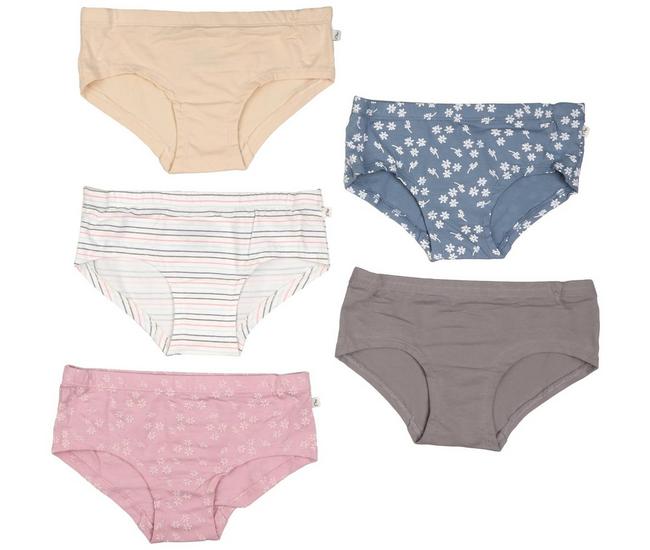 Hanes Girls and Toddler Underwear, Cotton Knit Tagless Brief, Hipster, and  Bikini Panties, Multipack (Colors May Vary)