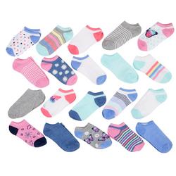 Little Girls 20-pk. Butterfly & Stripe Socks