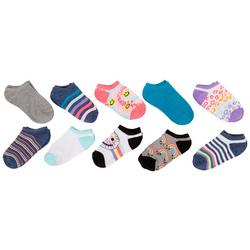 Little Girls 10-pk. Rainbow & Stripe Socks