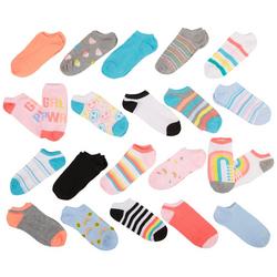 Little Girls 20-pk. Rainbow & Stripe Socks