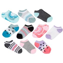 Capelli Little Girls 10-pk. Tie Dye & Stripe Socks