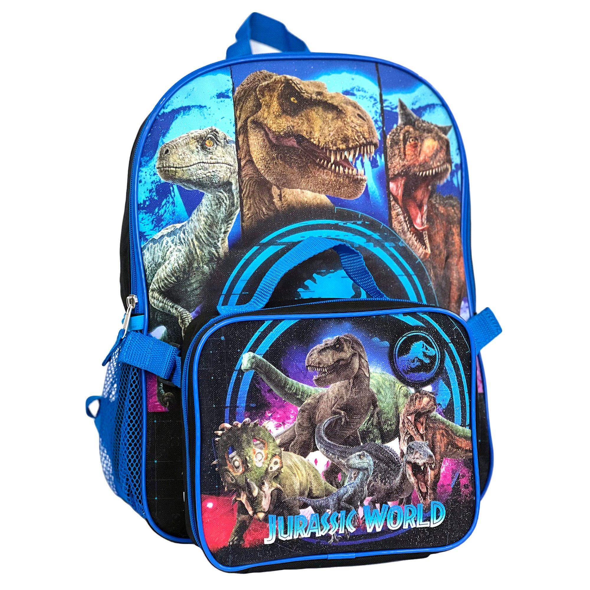2 Pc Jurassic World Backpack & Attachable Lunch