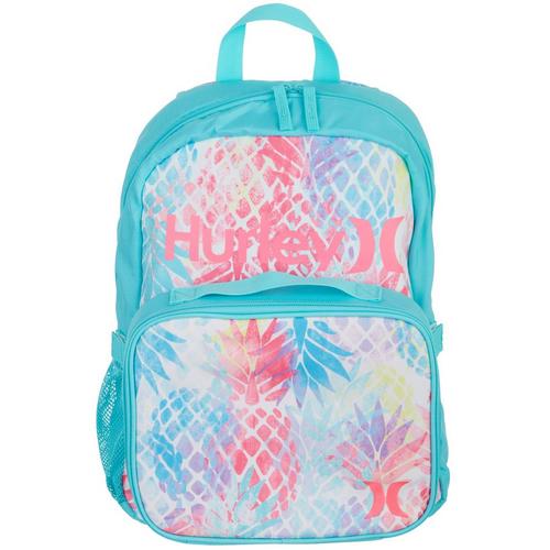 Hurley Girls Pineapple Backpack & Lunchbag Set