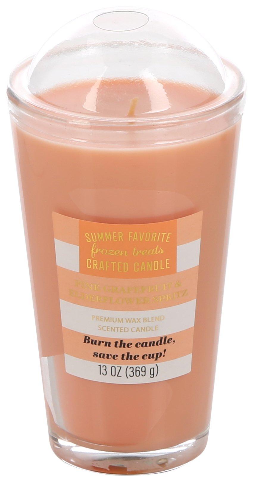13 Oz. Frozen Treats Pink Grapefruit Crafted Candle