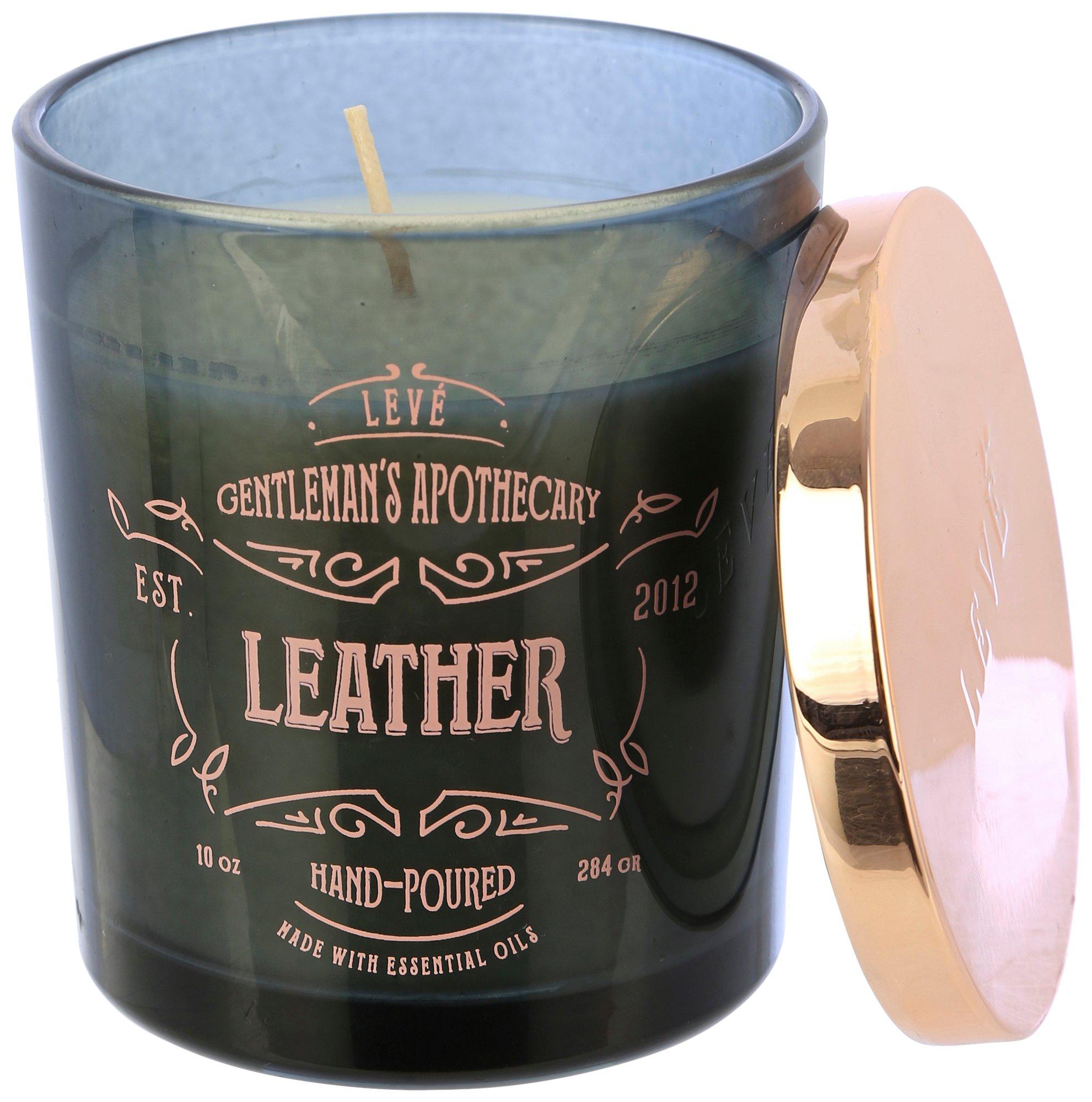 Hand-Poured Leather Candle