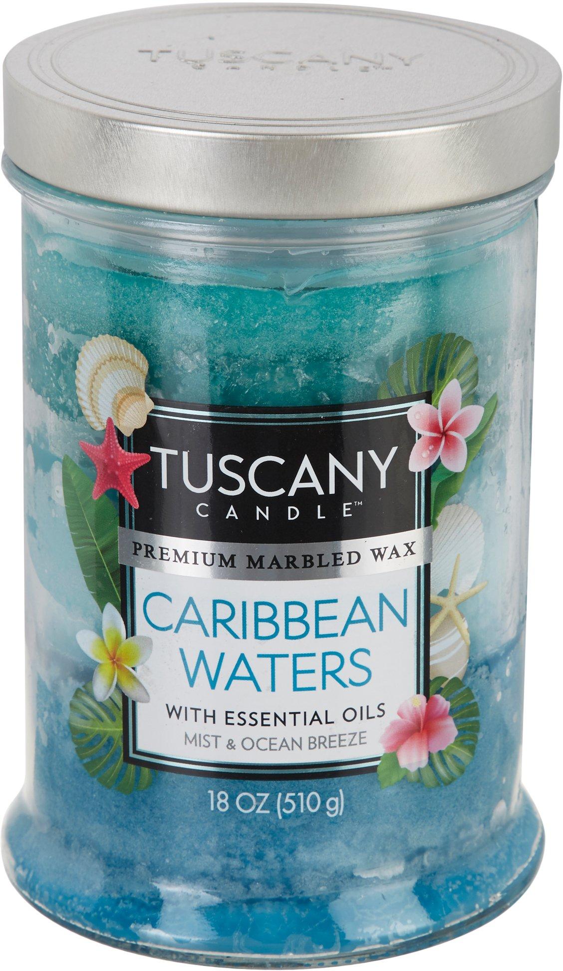 Tuscany 18 oz. Caribbean Waters Jar Candle